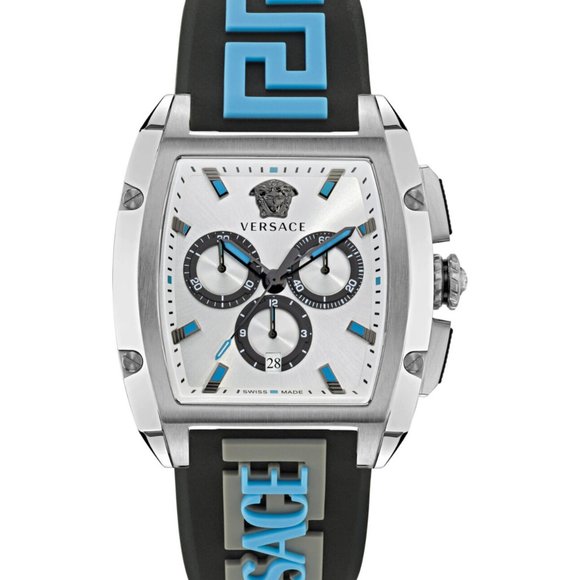 Versace Blue Strap Mens Dominus Watch